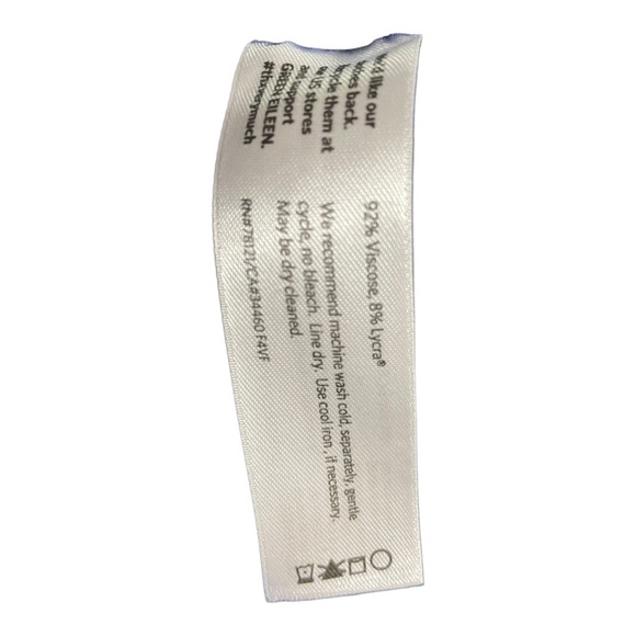 Eileen Fisher womens round neckline royal blue viscose blouse size large - Picture 10 of 10